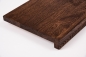 Preview: Windowsill Oak Select Natur A/B 26 mm, finger joint lamella, walnut oiled, with overhang